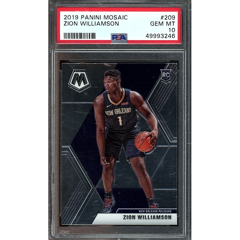 ZION WILLIAMSON | 2019 PANINI MOSAIC | PSA GEM MT 10