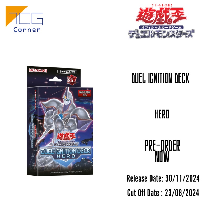 Yu-Gi-Oh! Official Card Game Duel Monsters Structure Deck DUEL-IGNITION DECK HERO (Asian English Ver.) Pre-Order