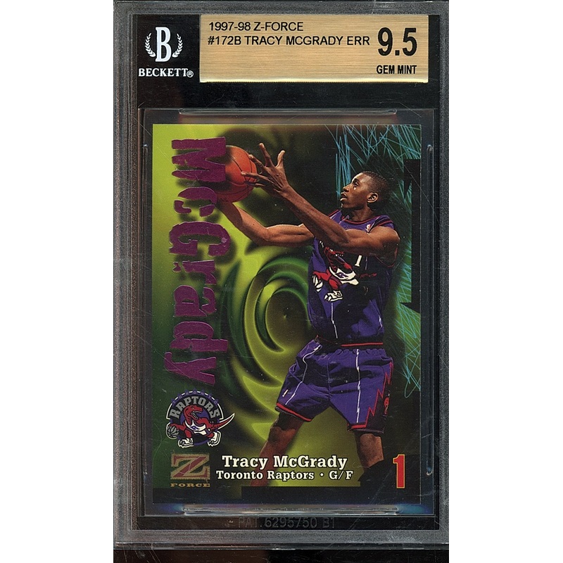1997-98 Z-Force Tracy McGrady RC ERR BGS 9.5