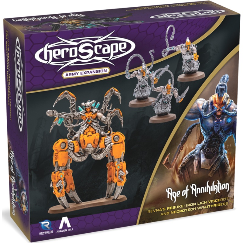 HEROSCAPE REVNA’S REBUKE – IRON LICH VISCEROT AND NECROTECH WRAITHRIDERS ARMY EXPANSION