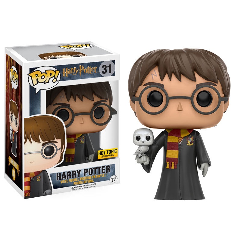 (DAMAGED BOX) Funko Pop! Harry Potter – Harry Potter (Robes and Hedwig) (Hot Topic Exclusive) #31