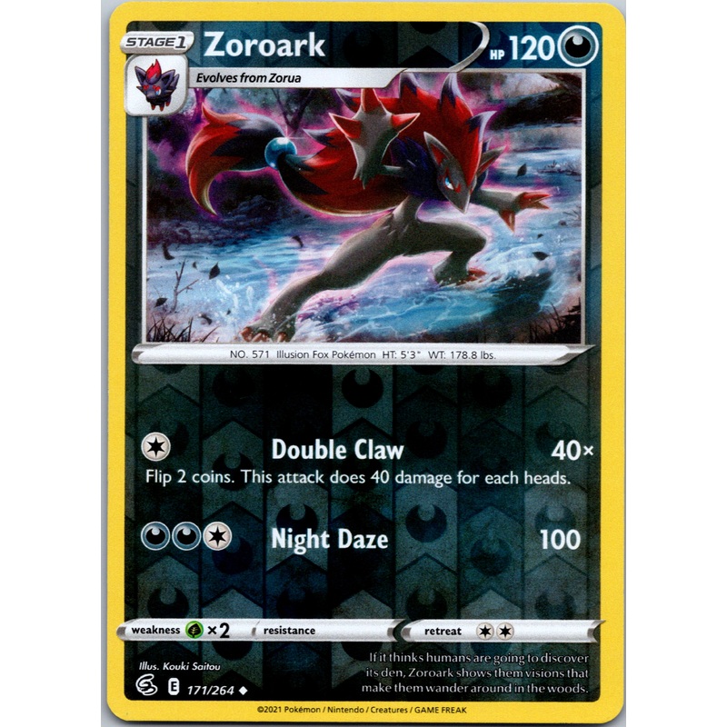 Zoroark [171/264] [Fusion Strike] Reverse Holofoil Near Mint
