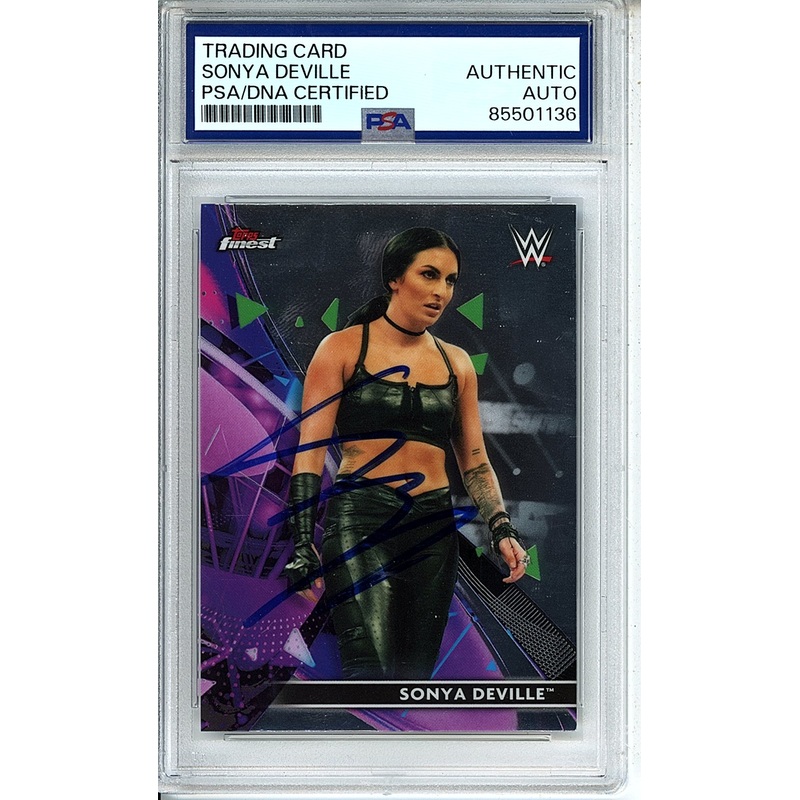 2022 FINEST SONYA DEVILLE #72 PSA DNA AUTO