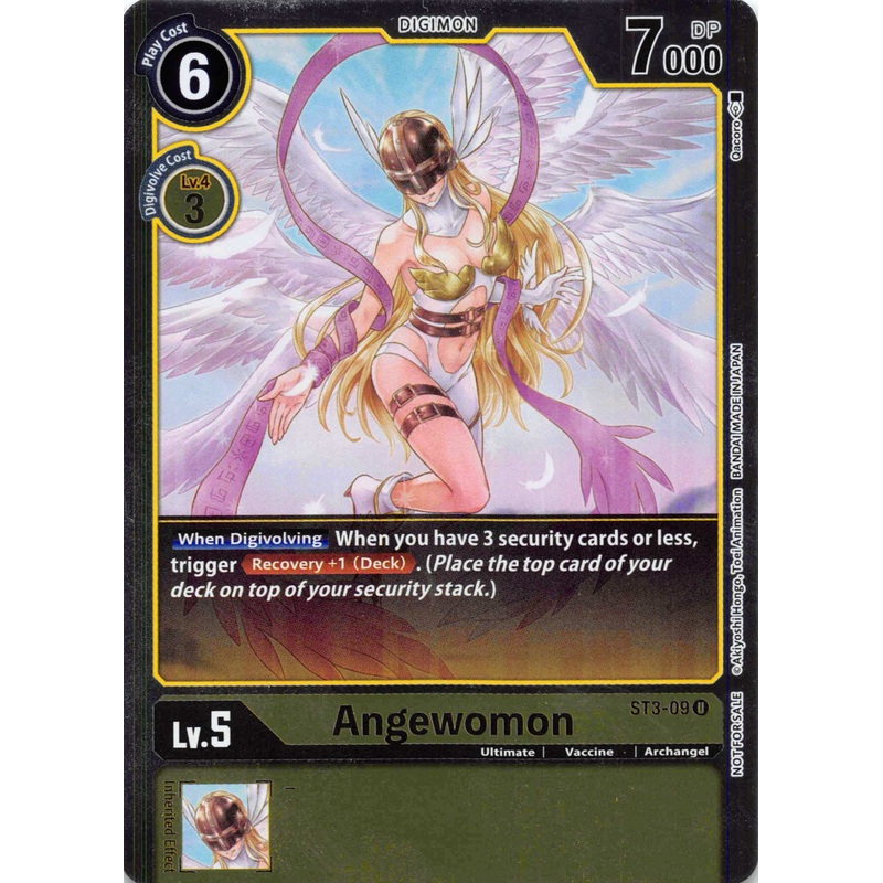 Angewomon (Official Tournament Pack Vol. 6) [ST3-09-U] [Starter Deck 03: Heaven’s Yellow] Foil