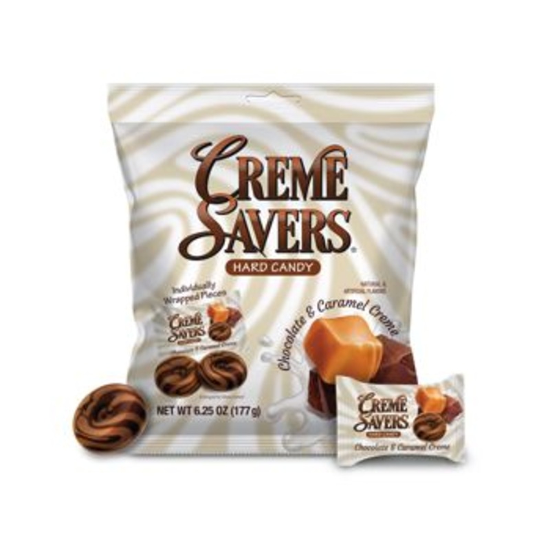Creme Savers Peg Bags Choc & Caramel Creme 6.25oz (SNG12)