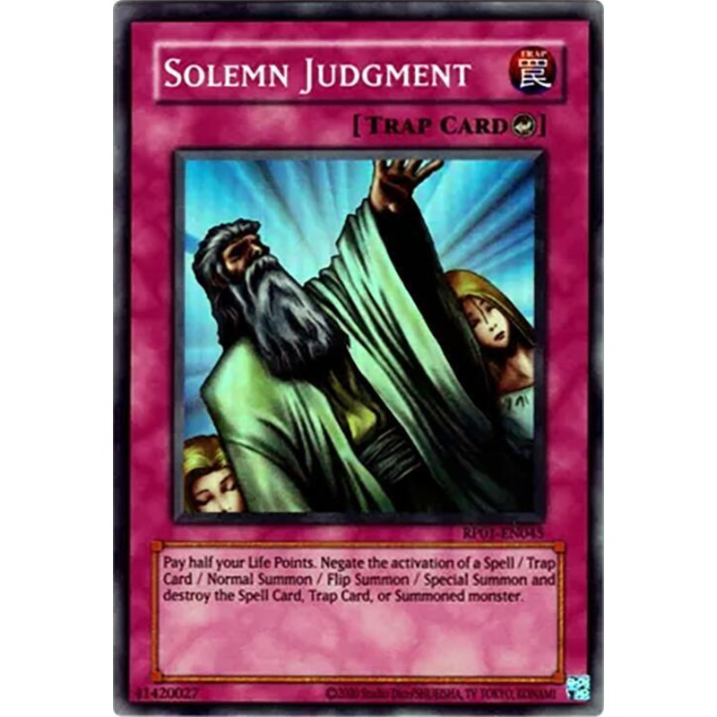 Solemn Judgment (Unlimited Edition) – Retro Pack (2020 Date Reprint) – RP01-EN045