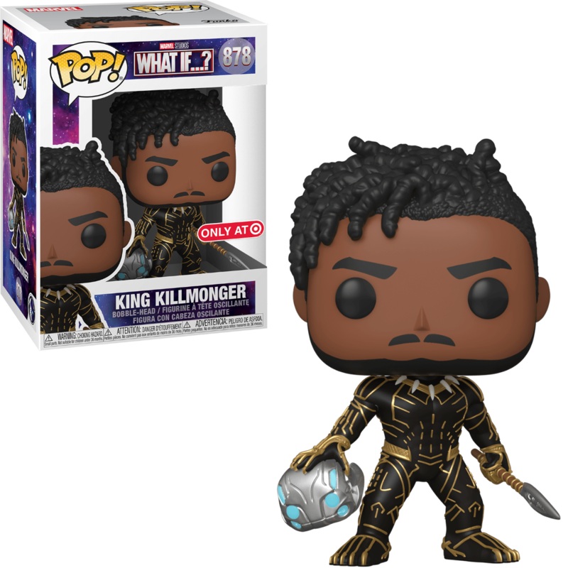 (DAMAGED BOX) FUNKO POP MARVEL WHAT IF – KING KILLMONGER #878