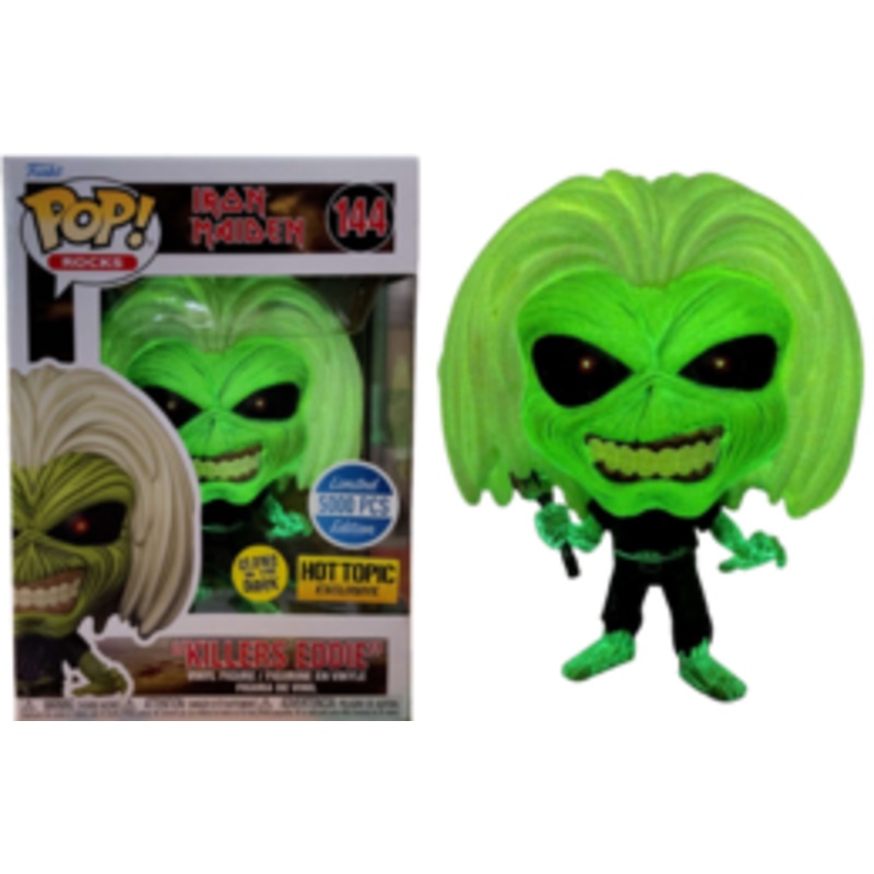Funko Pop Rocks: Iron Maiden – “Killers Eddie” (Glow in the Dark) (Hot Topic Exclusive) #144