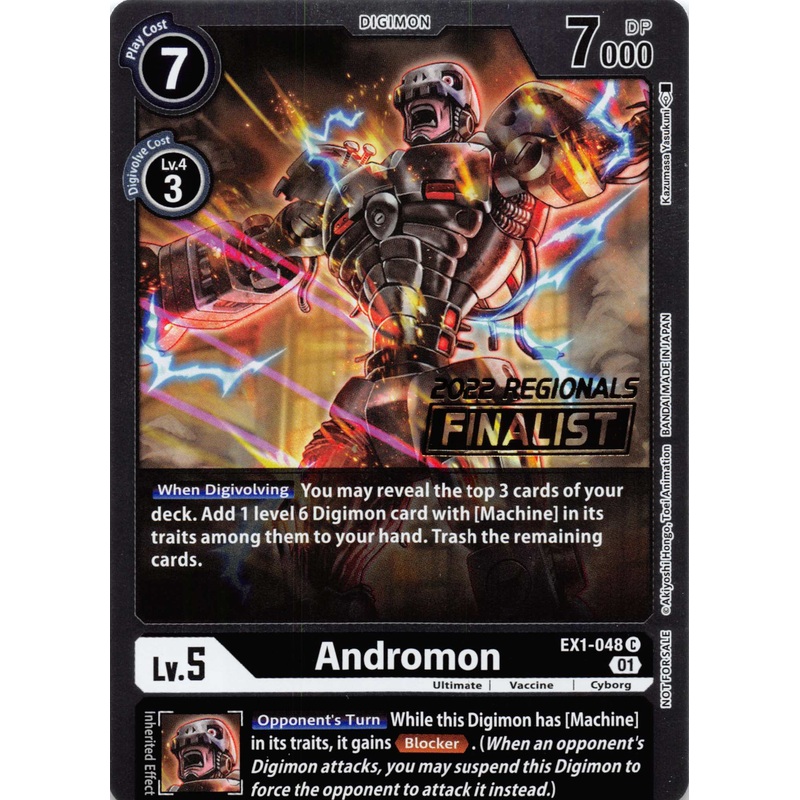 Andromon (2022 Championship Online Regional) [Online Finalist] [EX1-048] [Classic Collection] Foil