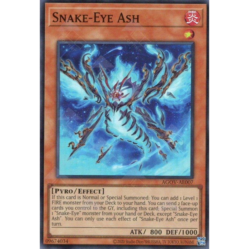 AGOV-AE007 Snake-Eye Ash (SR) single