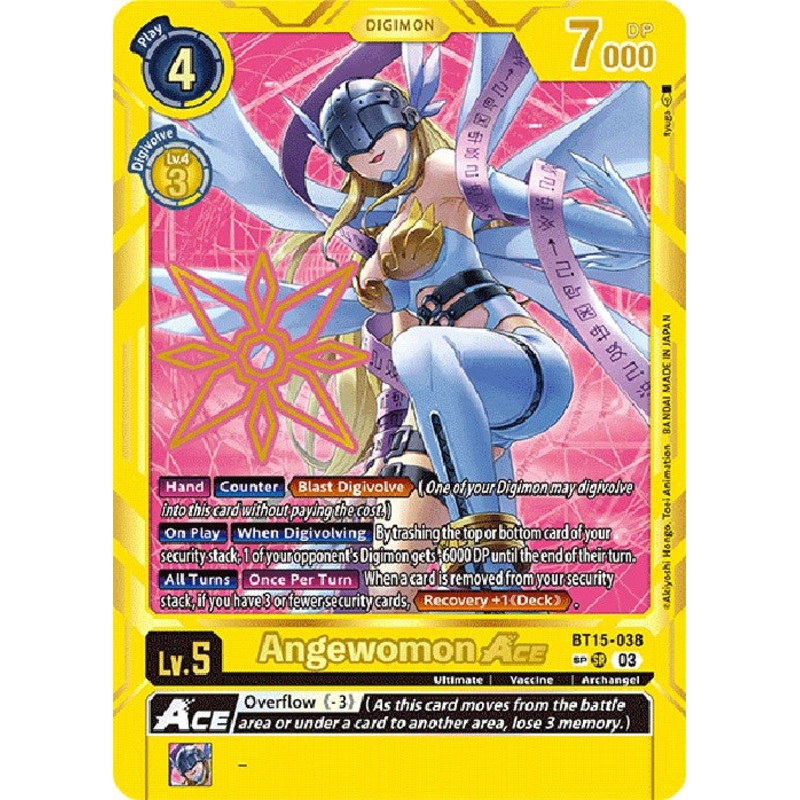 Angewomon ACE (Special Rare) [BT15-038 SP] [Exceed Apocalypse] Foil Near Mint