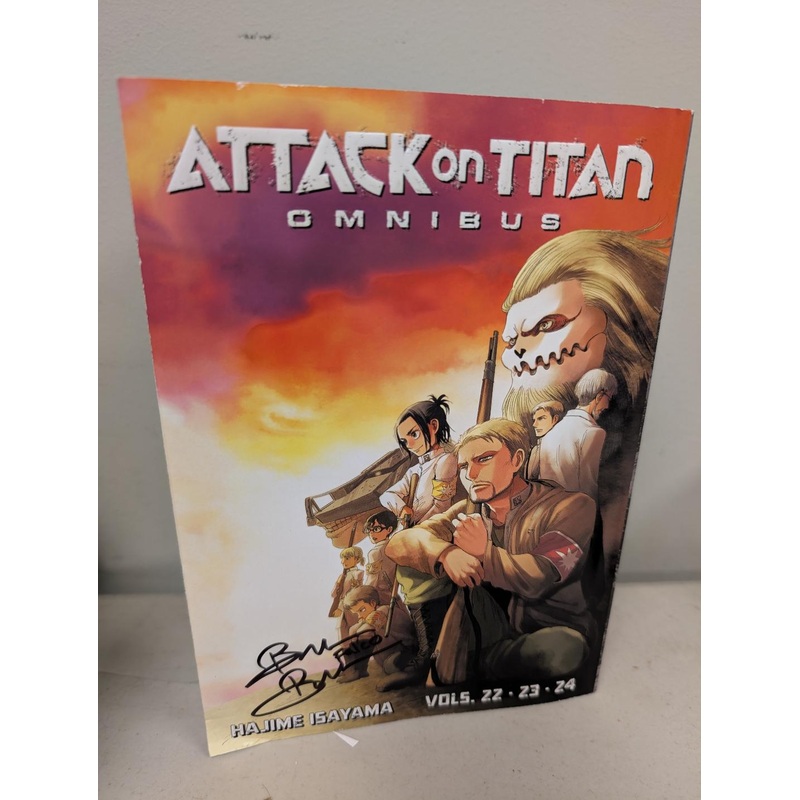 (SIGNED by Bryson Baugus) Attack on Titan Omnibus #8 (Vol. 22-24)