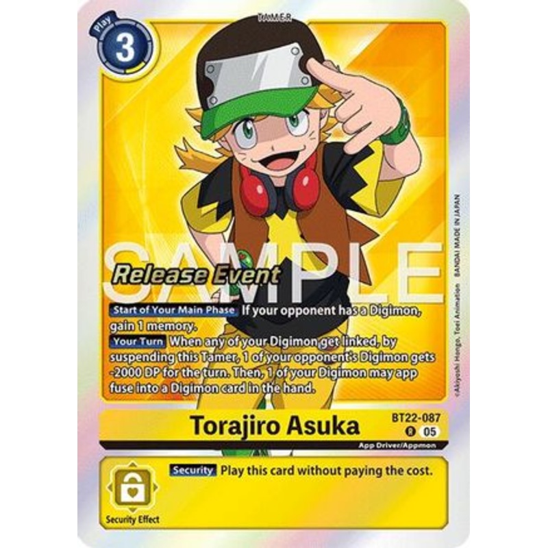 Torajiro Asuka (BT22-087) – [Cyber Eden Release Event Cards] Foil Near Mint