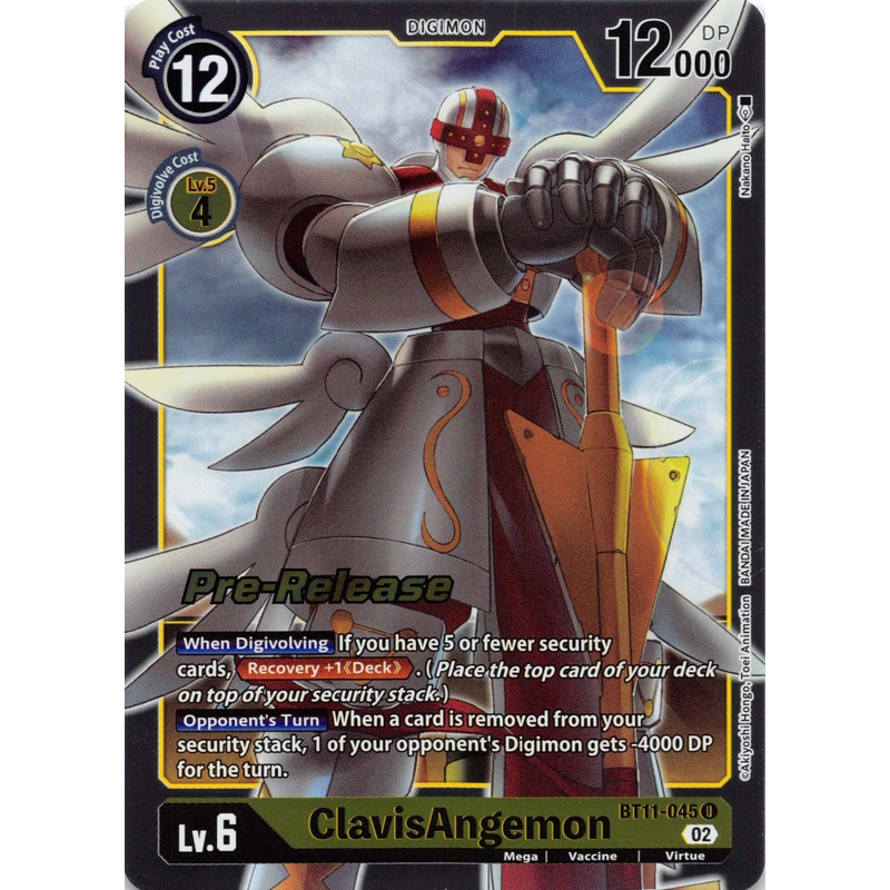 ClavisAngemon [BT11-045] [Dimensional Phase Pre-Release Cards] Foil
