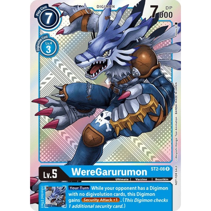 WereGarurumon – ST2-08 (Official Tournament Pack Vol.2) [ST2-08] [Starter Deck 02: Cocytus Blue] Foil