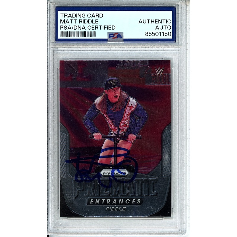 2022 PRIZM RIDDLE #28 PRIZMATIC ENTRANCES PSA DNA AUTO