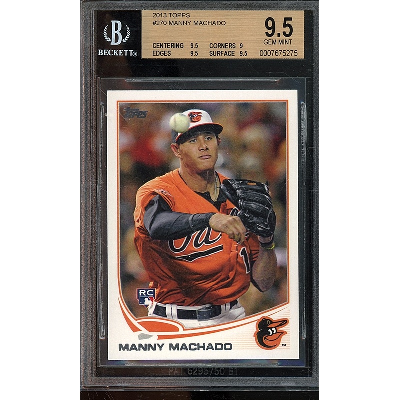 2013 Topps Manny Machado RCBGS 9.5