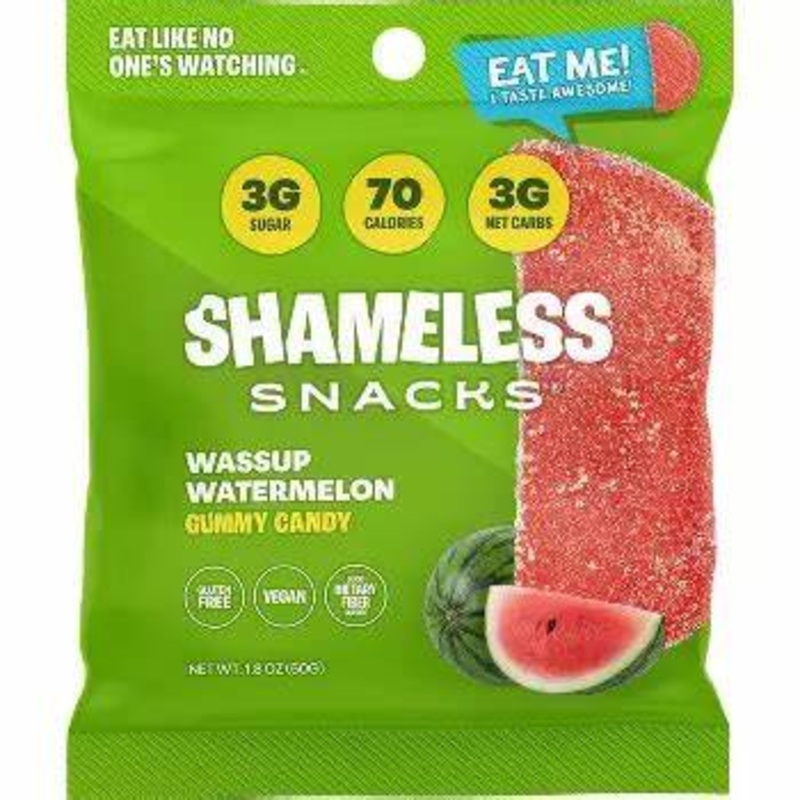 Shameless Wassup Watermelon Gummy Candy Peg Bag – 1.8oz