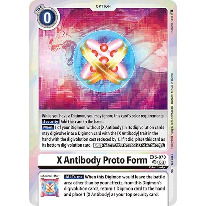 X Antibody Proto Form (Event Pack 7) [EX5-070 SR] [Animal Colosseum] Foil Near Mint