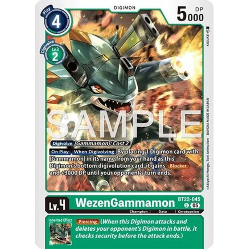 WezenGammamon (BT22-045) – [Cyber Eden] Near Mint