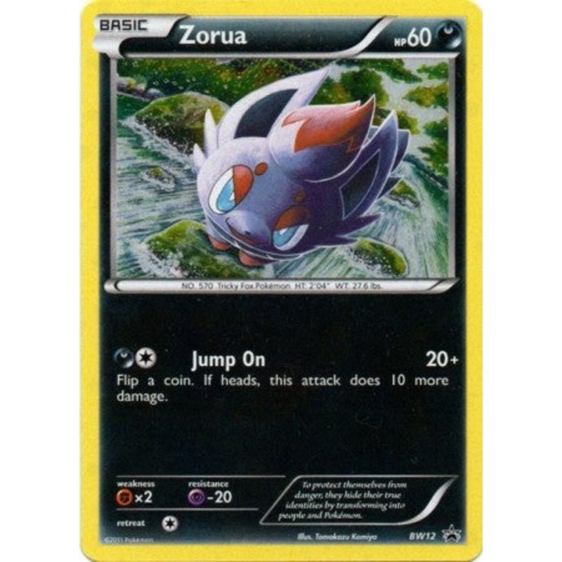 Zorua BW12 – Pokemon Black & White Holo Rare Promo Card