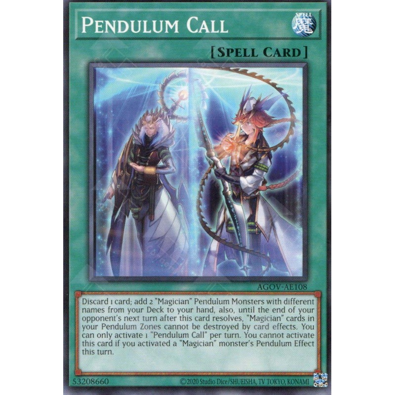 AGOV-AE108 Pendulum Call (N) single