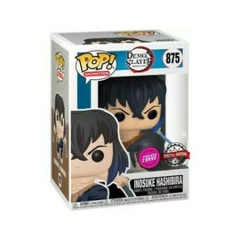 Funko Pop! Animation: Demon Slayer – Inosuke Hashibira (Flocked Chase) #875 (Special Edition)
