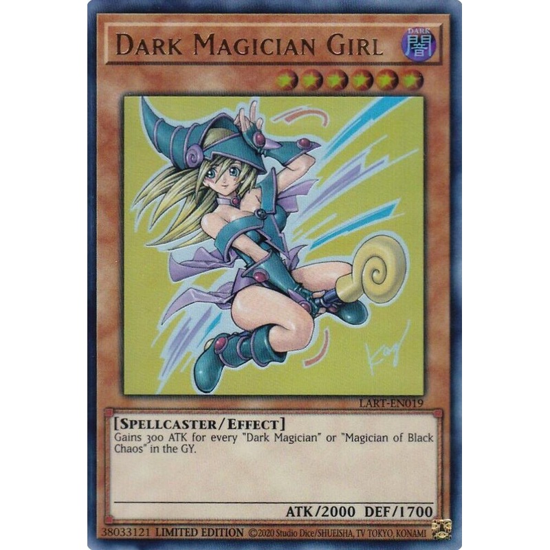Dark Magician Girl (2020) (Limited Edition) (Ultra Rare) – The Lost Art Promotion – LART-EN019