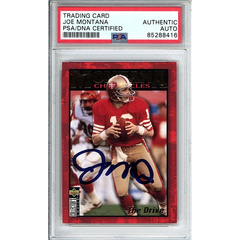 1995 UPPER DECK JOE MONTANA JM6 IN PERSON AUTHENTIC AUTO