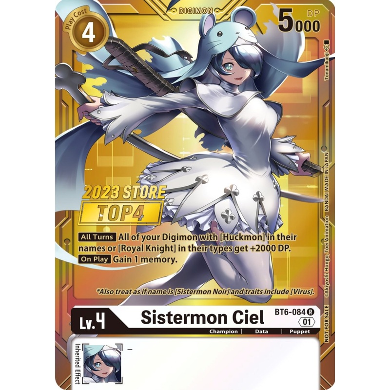 Sistermon Ciel (2023 Store Top 4) [BT6-084] [Double Diamond] Foil