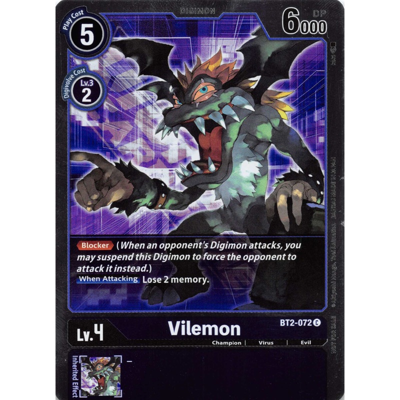 Vilemon – BT2-072 (Event Pack 1) [BT2-072] [Release Special Booster] Foil
