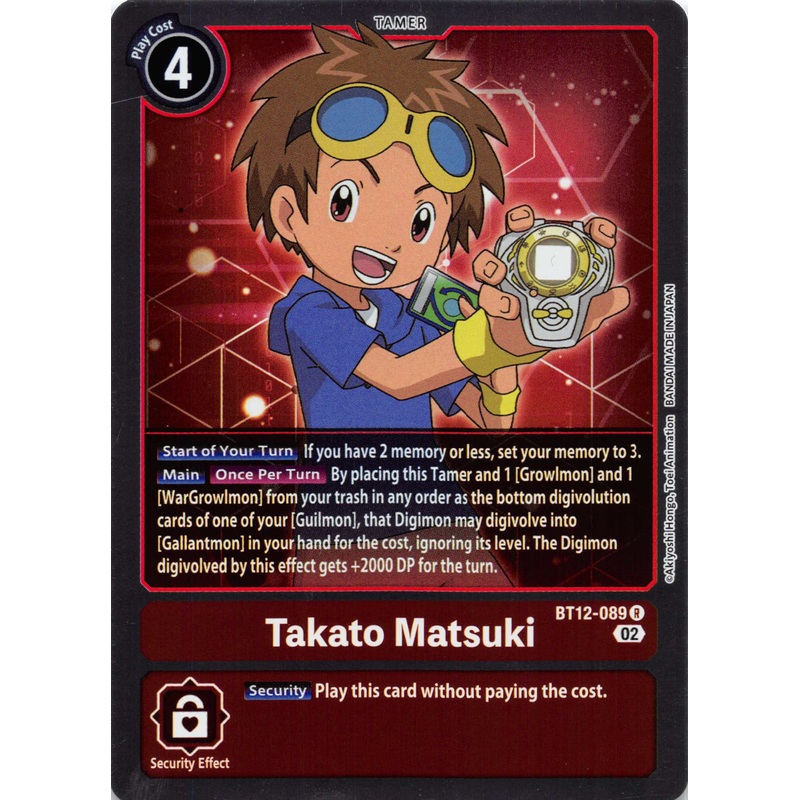 Takato Matsuki [BT12-089] [Across Time] Foil