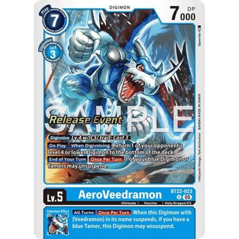 AeroVeedramon (BT22-023) – [Cyber Eden Release Event Cards] Foil Near Mint