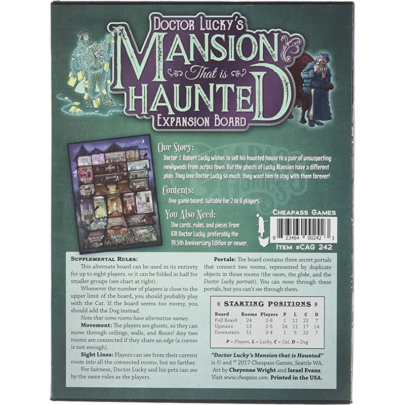 Doctor Lucky’s Mansion That Is Haunted Expansion Board