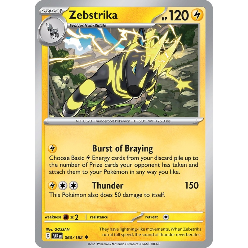 Zebstrika (063/182) – [Scarlet & Violet: Paradox Rift]