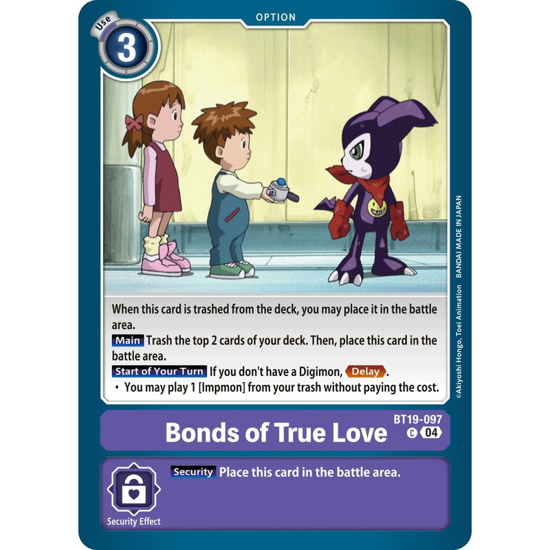 Bonds of True Love [BT19-097 C] [Release Special Booster 2.5] Near Mint