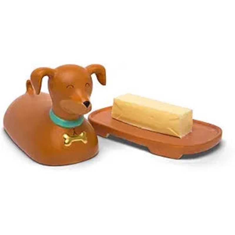 Ceramic Weiner Dog Butter Dish
