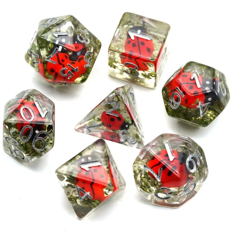 Lady Bug 7pcs Dice Set