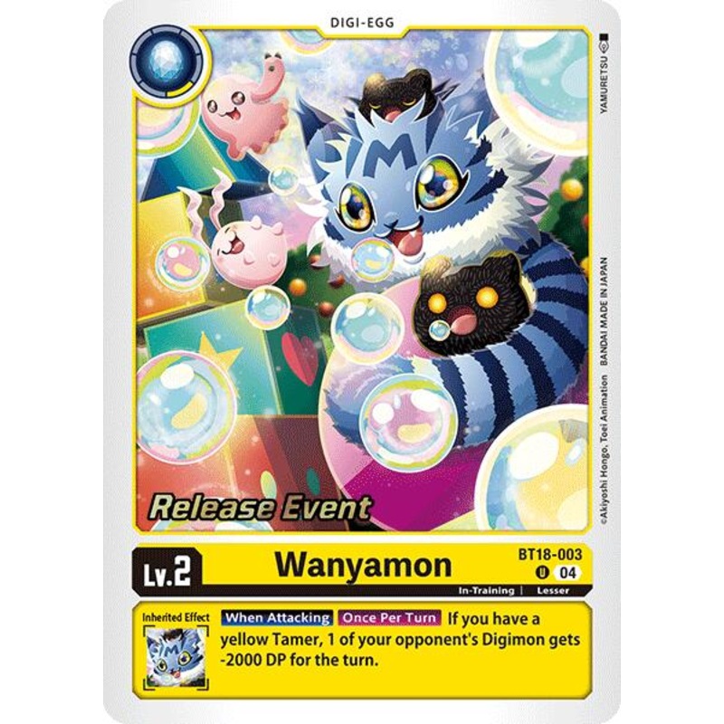 Wanyamon [BT18-003 U] [Release Special Booster 2.0 Celebration Event Cards] Foil Near Mint
