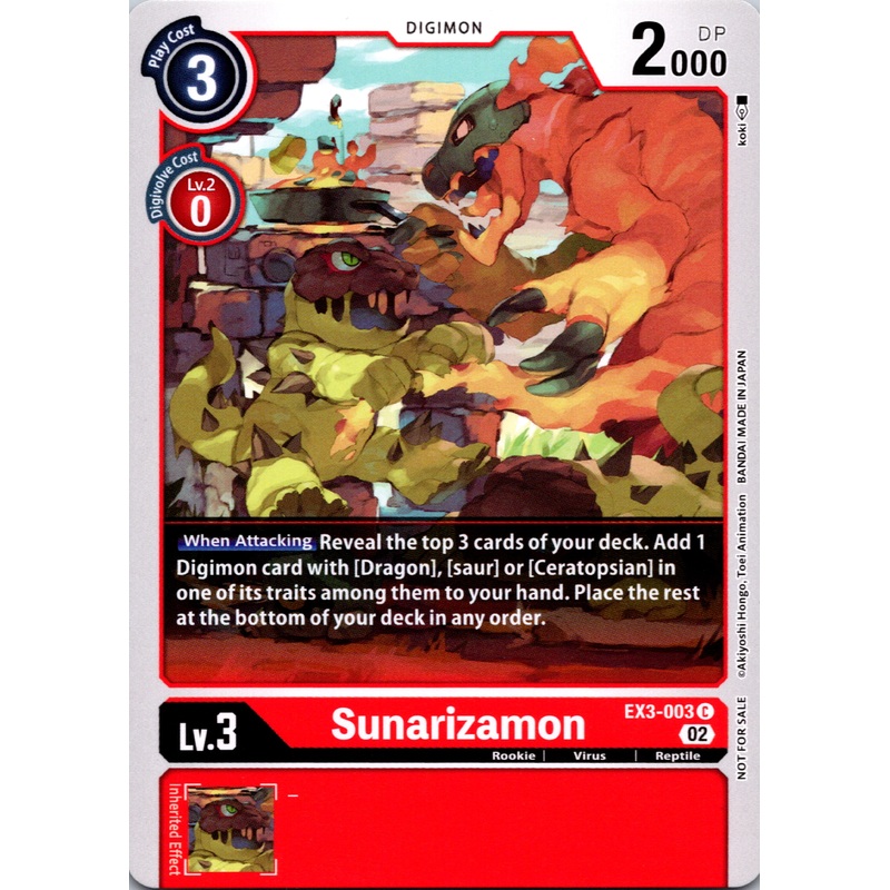 Sunarizamon [EX3-003] [Revision Pack Cards] Normal