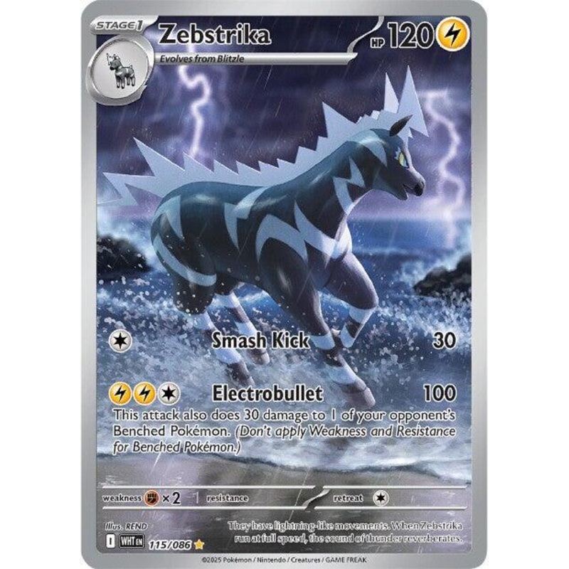 Zebstrika [115/086] [White Flare] Holofoil Near Mint