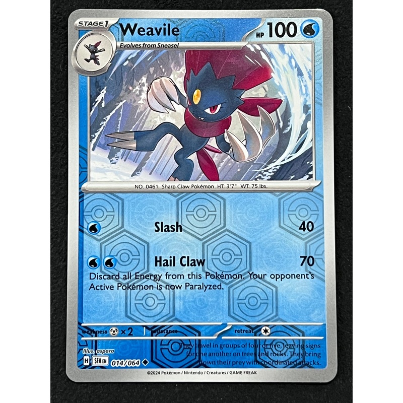 014/064 Weavile – Pokmon Shrouded Fable Uncommon Reverse