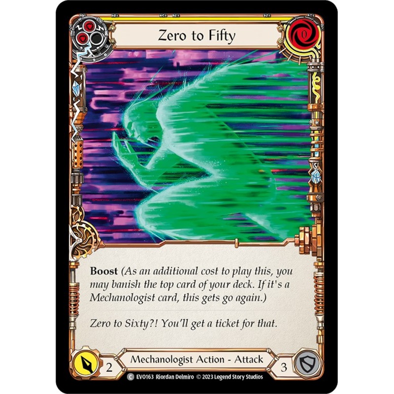 Zero to Fifty (Yellow) [EVO163] [Bright Lights] Rainbow Foil Near Mint