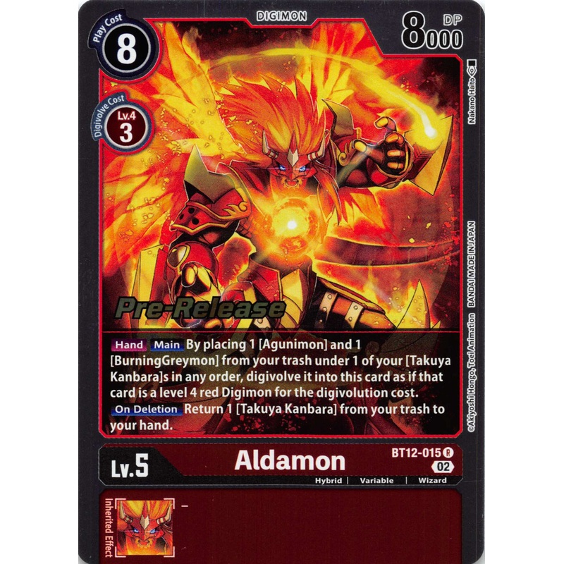 Aldamon [BT12-015] [Across Time Pre-Release Cards] Foil