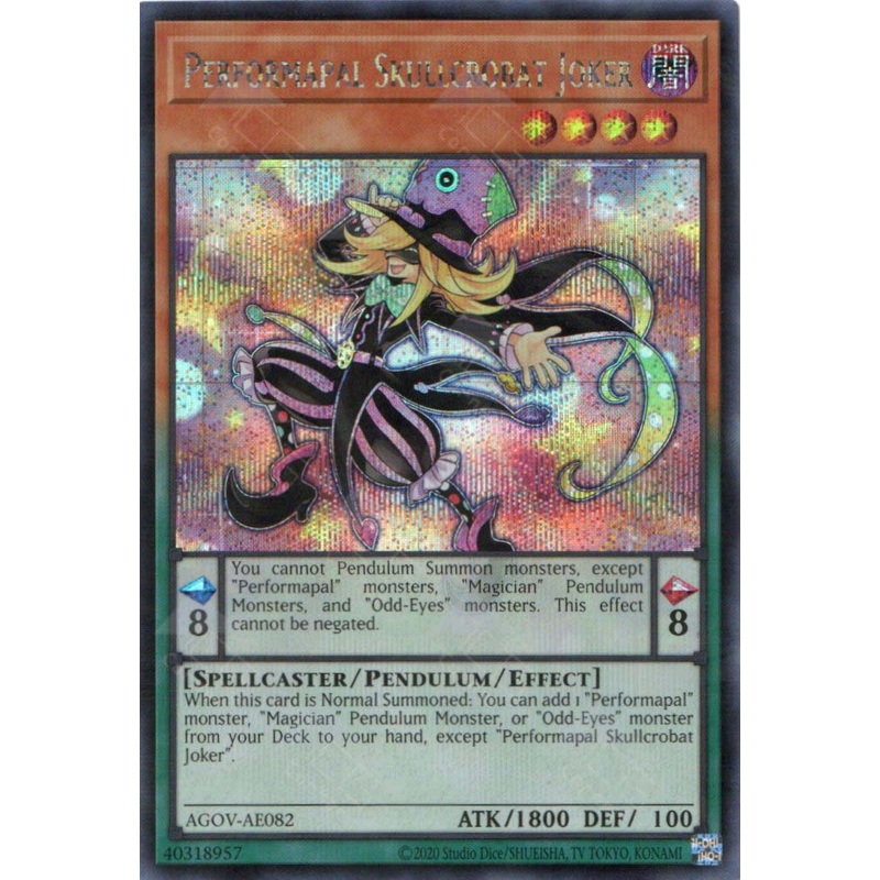 AGOV-AE082 Performapal Skullcrobat Joker (SER) single
