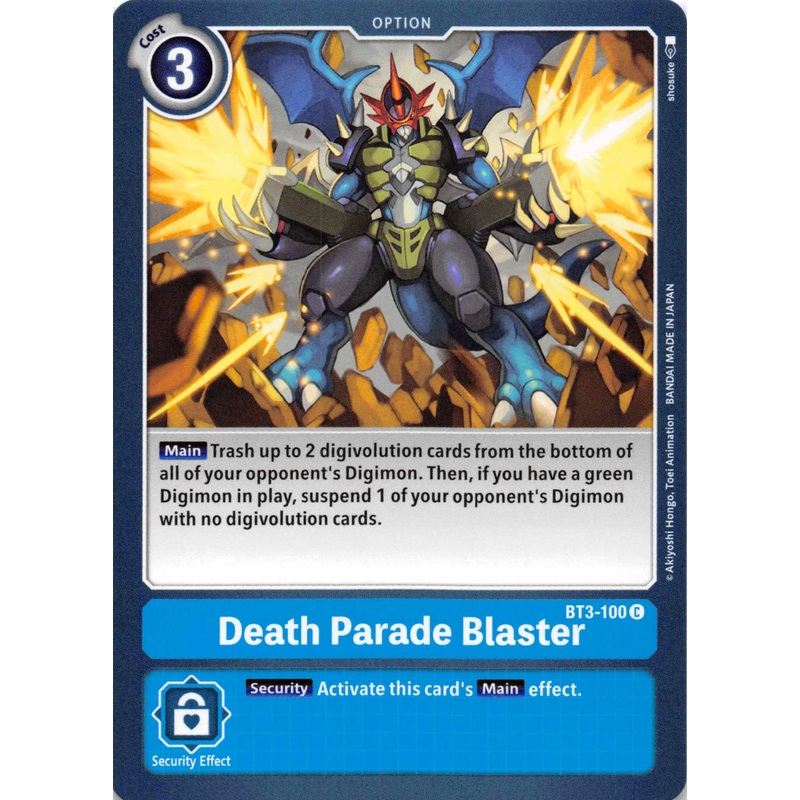 Death Parade Blaster [BT3-100] [Release Special Booster] Normal