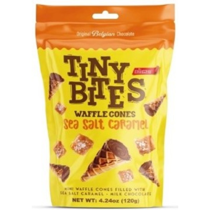 Tiny Bites Salted Caramel Chocolate Waffle Bites Peg Bag – 4.24oz (SNG12)