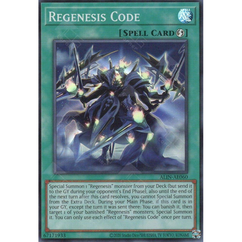 ALIN-AE060 Regenesis Code (SR) Single