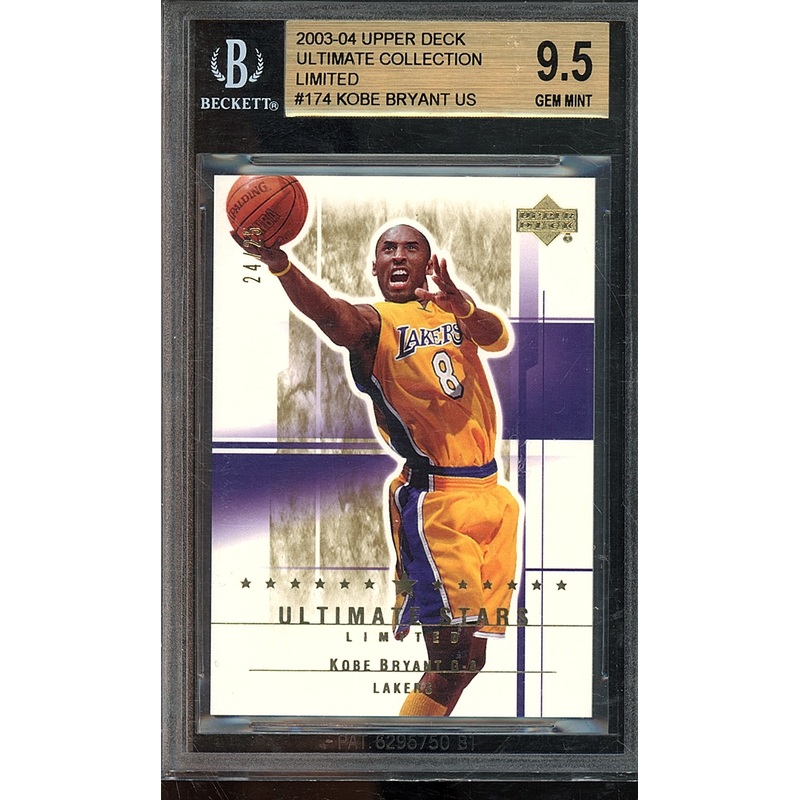 2003-04 ULTIMATE COLLECTION KOBE BRYANT #174 24/25 BGS 9.5