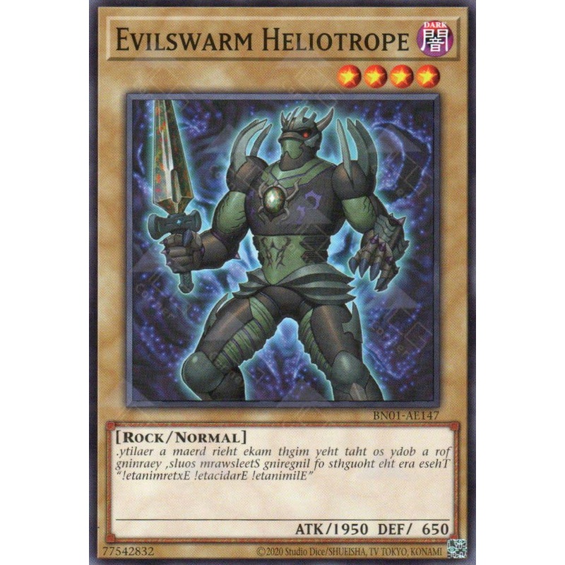 BN01-AE147 Evilswarm Heliotrope (N) single
